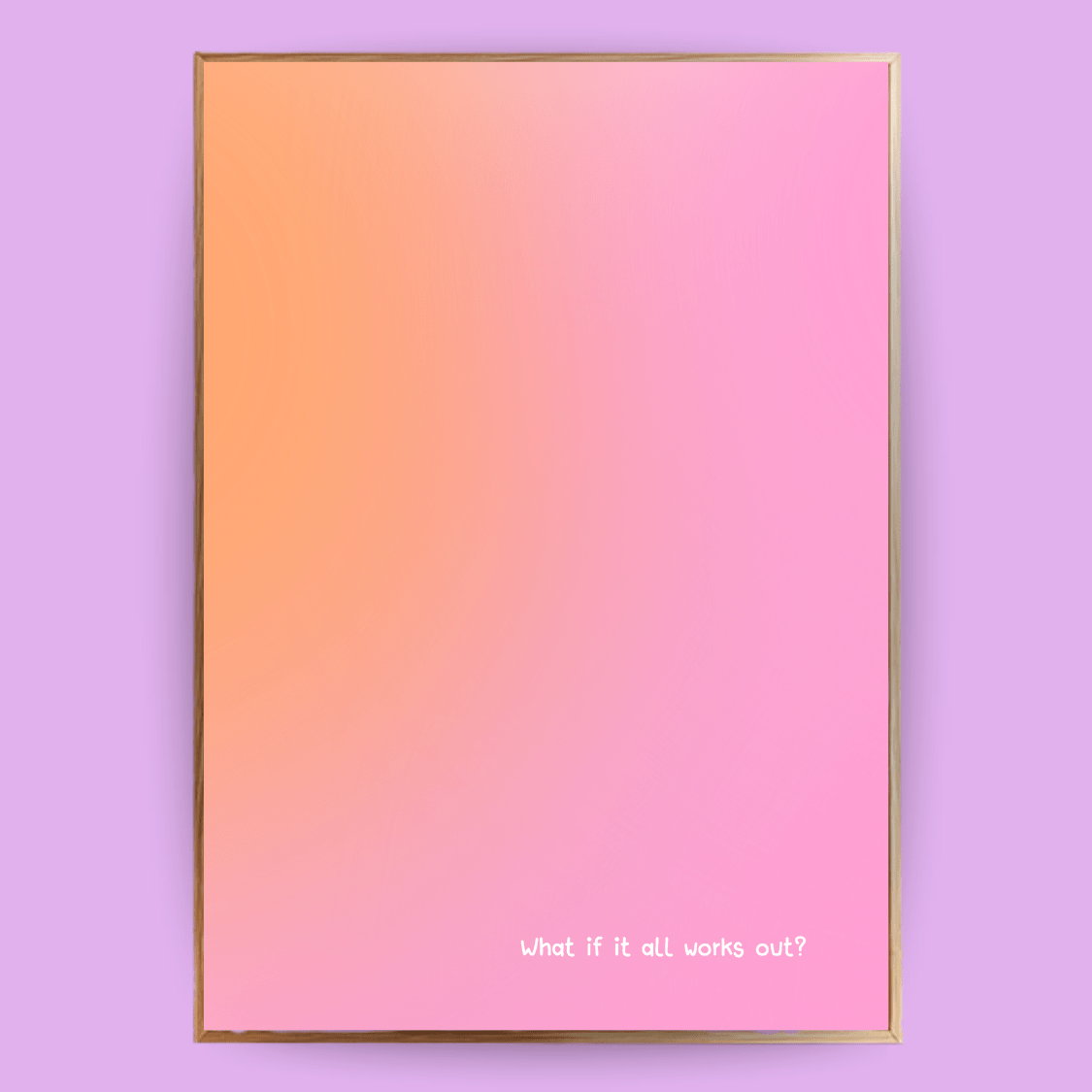 What if it all works out Aura Poster - 13x18 cm - LostPrint