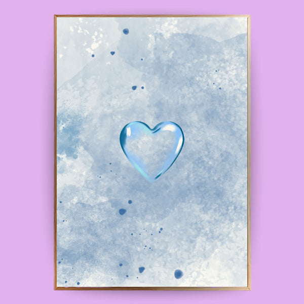 Herz aus Glas Poster