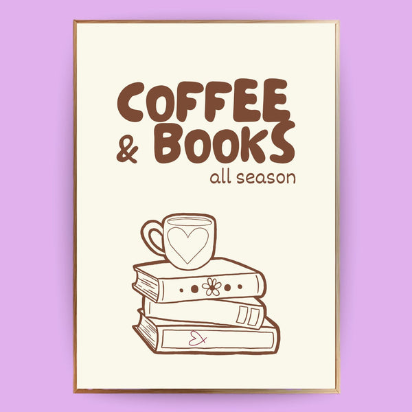Books and Coffee Poster