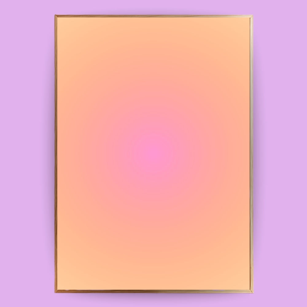 Aura Poster orange rosa - LostPrint