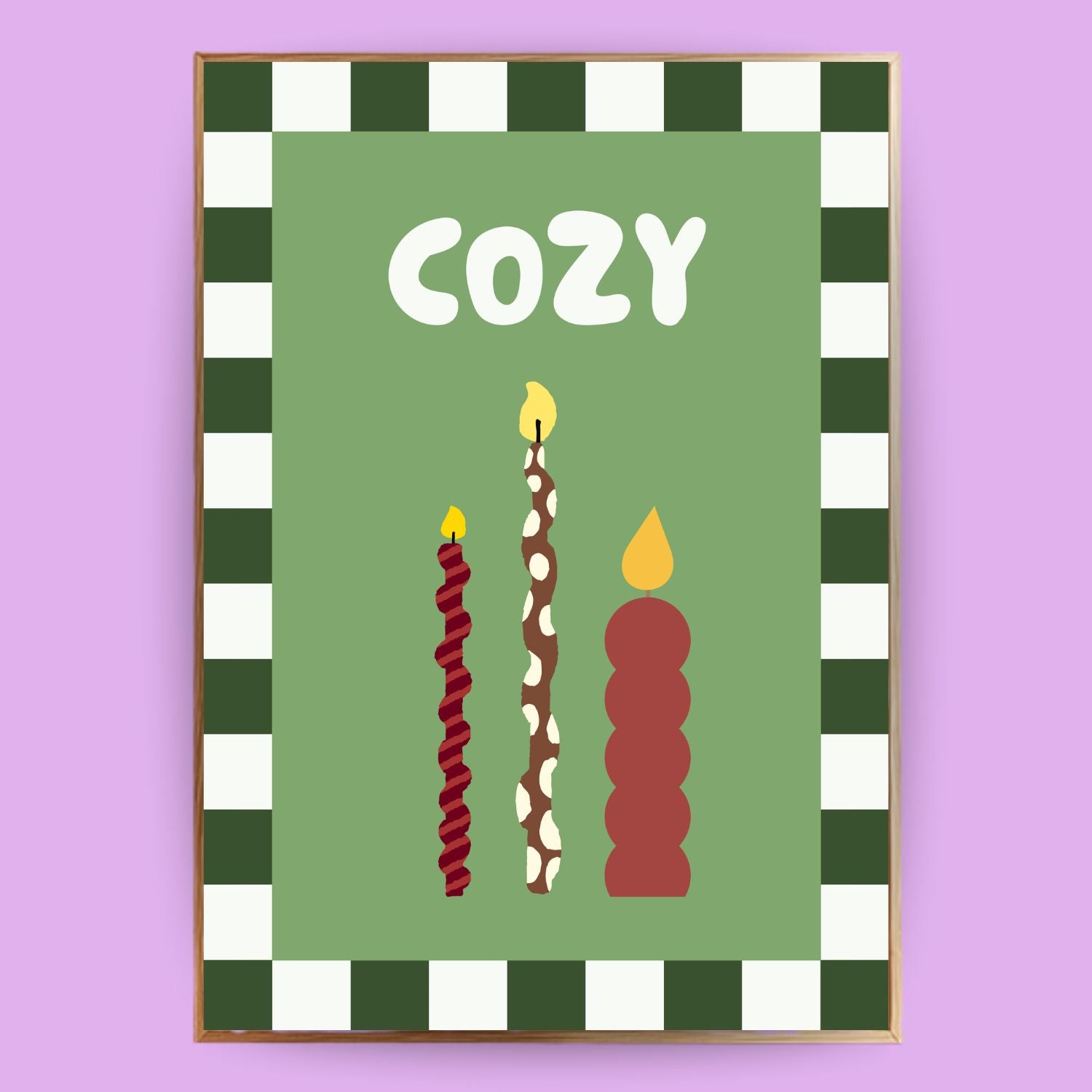 Cozy Kerzen Poster - Herbst - LostPrint