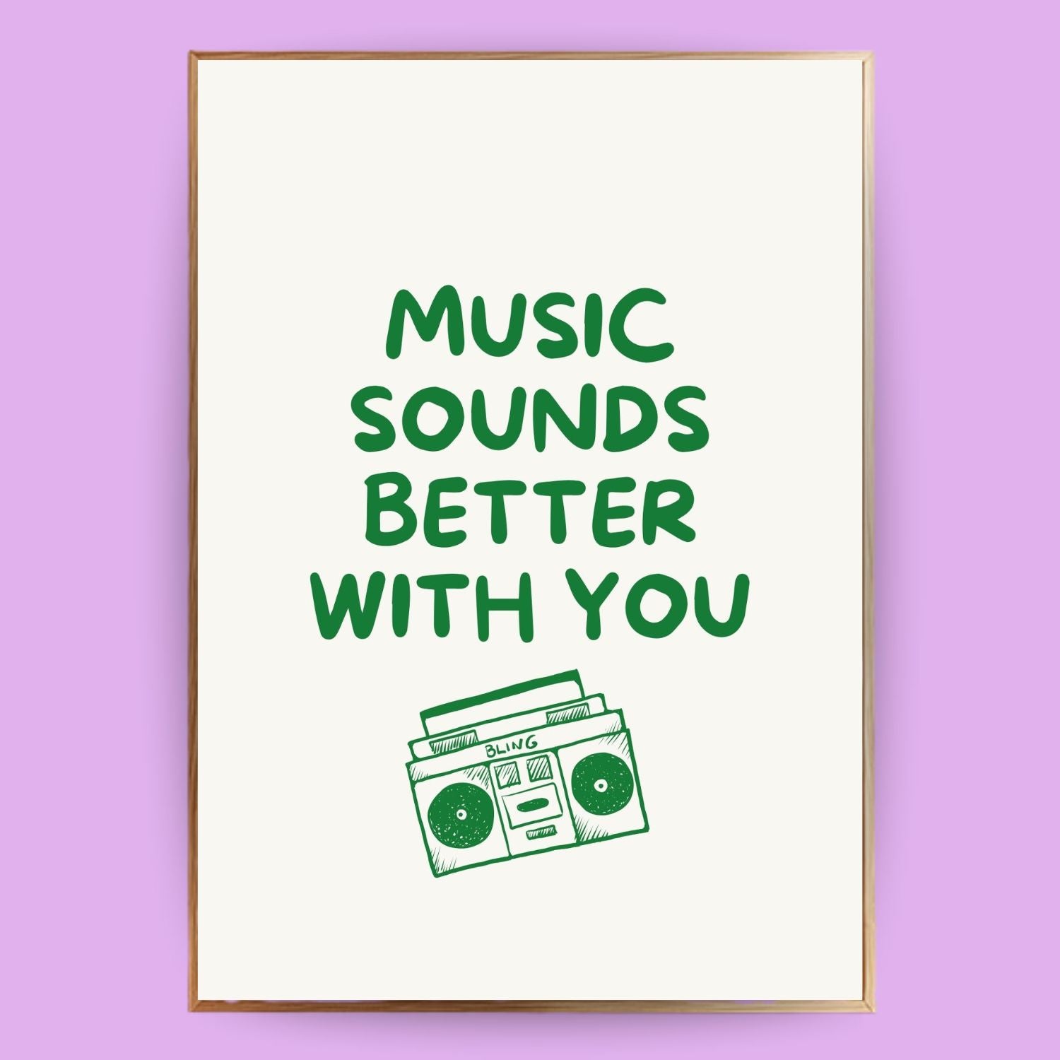 Music sounds better with you Poster - LostPrint