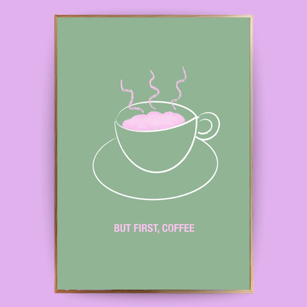 But first, coffee Poster
