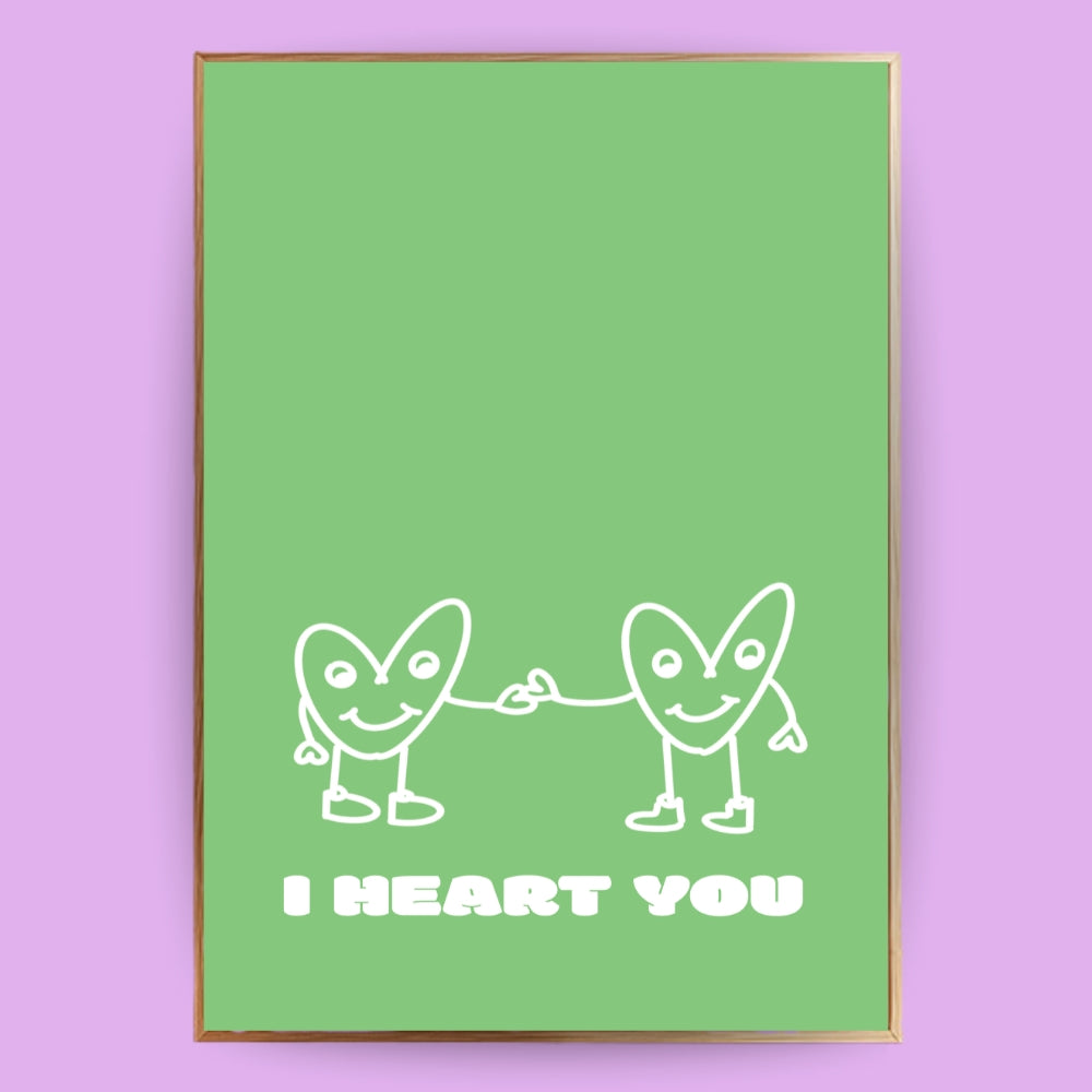 I heart you Poster - LostPrint