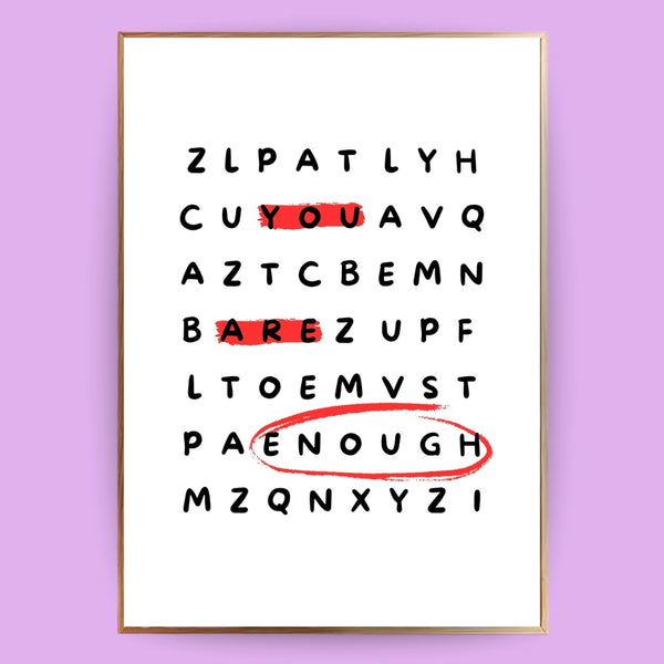 You are enough Poster