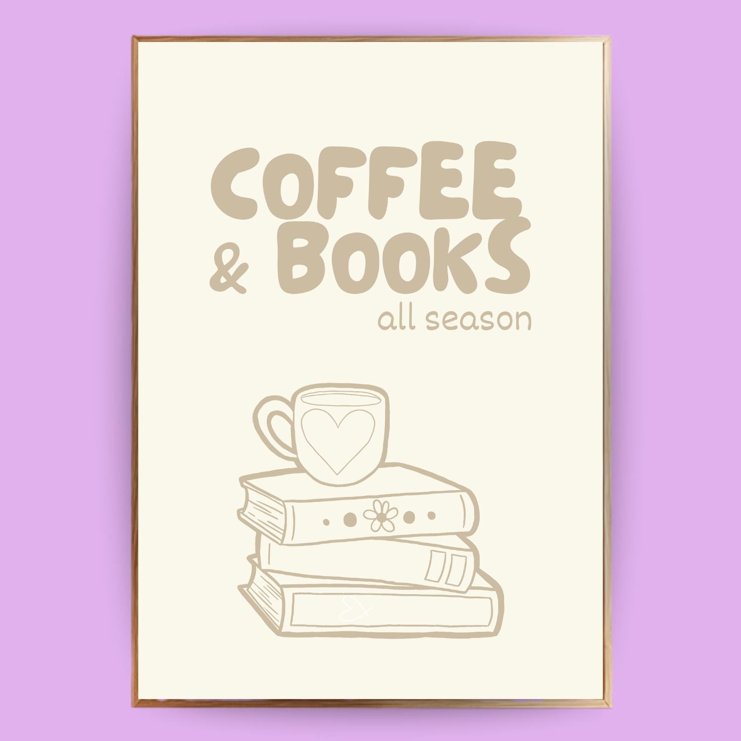 Books and Coffee Poster - LostPrint