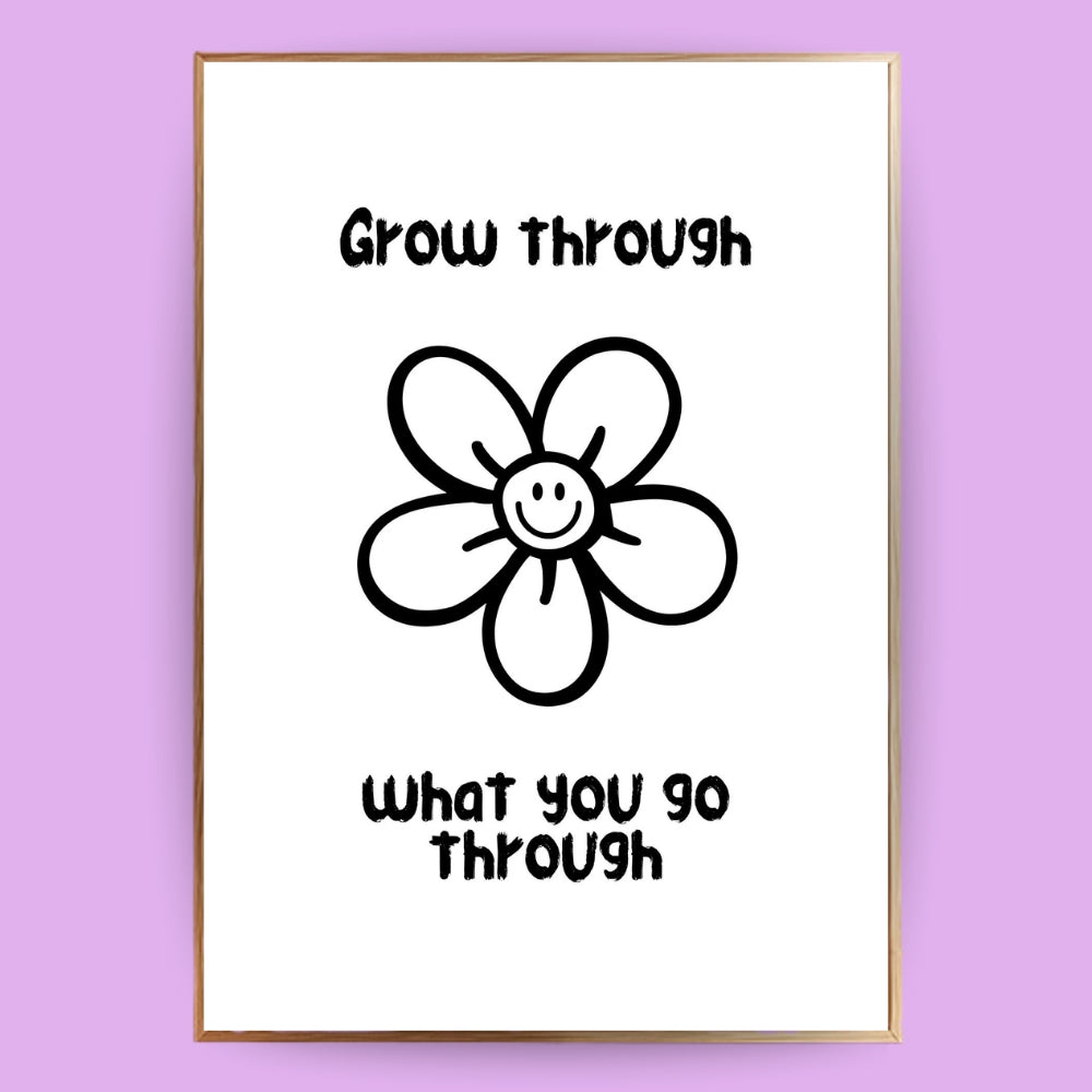 Grow through Poster - LostPrint