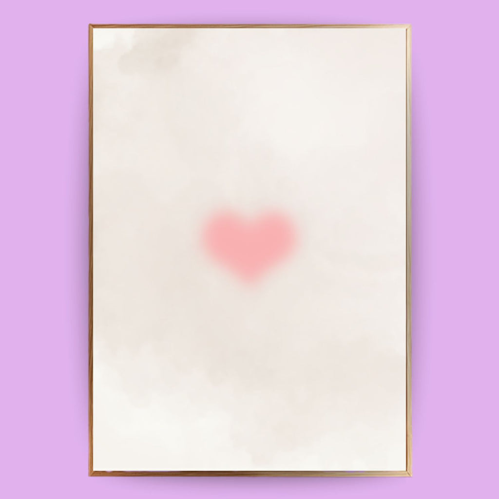 Blush Heart Poster - LostPrint