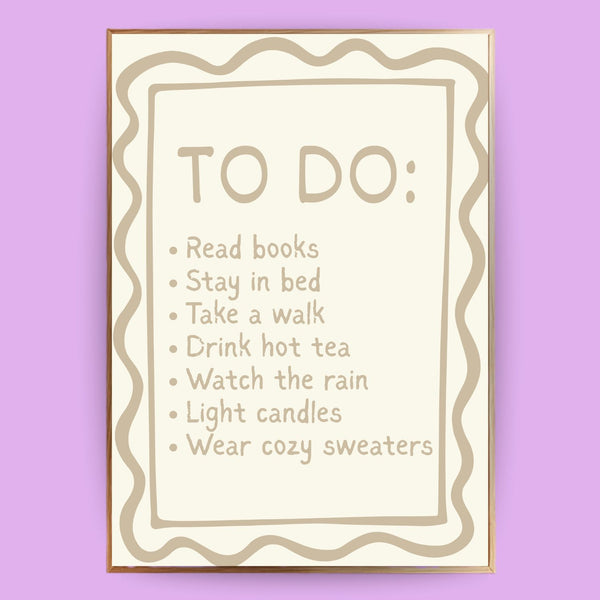 Herbst To Do´s Poster