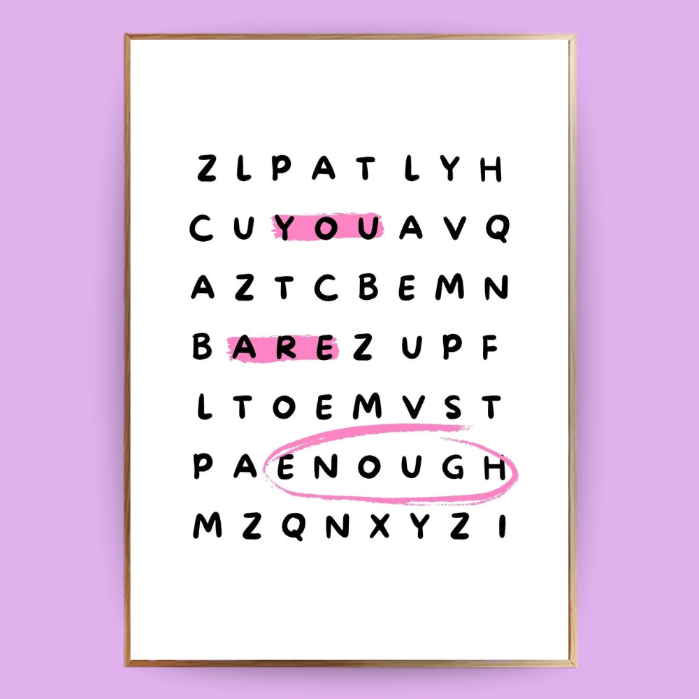 You are enough Poster - LostPrint