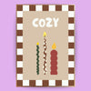 Cozy Kerzen Poster - Herbst