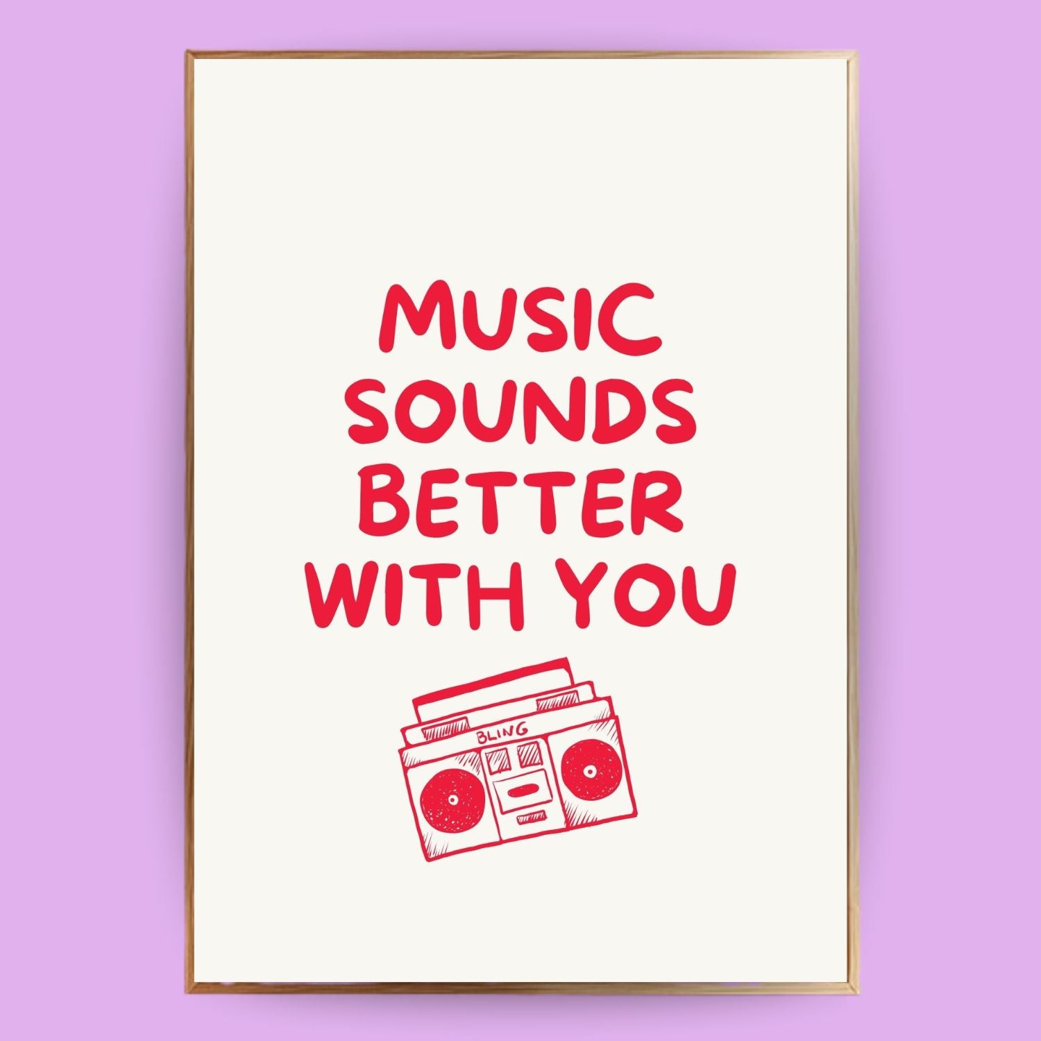 Music sounds better with you Poster - LostPrint