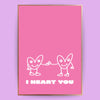 I heart you Poster - LostPrint