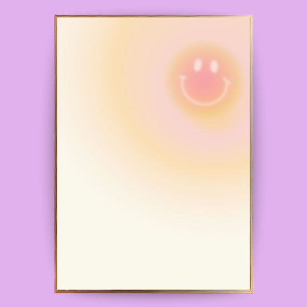 Aura Smiley Poster