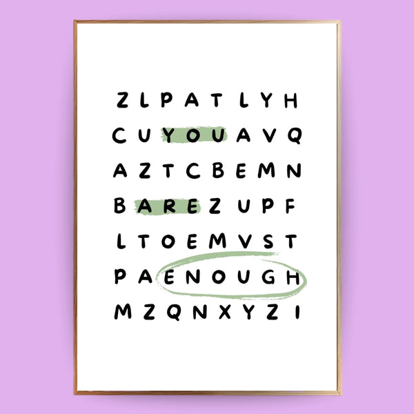 You are enough Poster