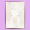 Abstrakte beige Formen Poster - LostPrint