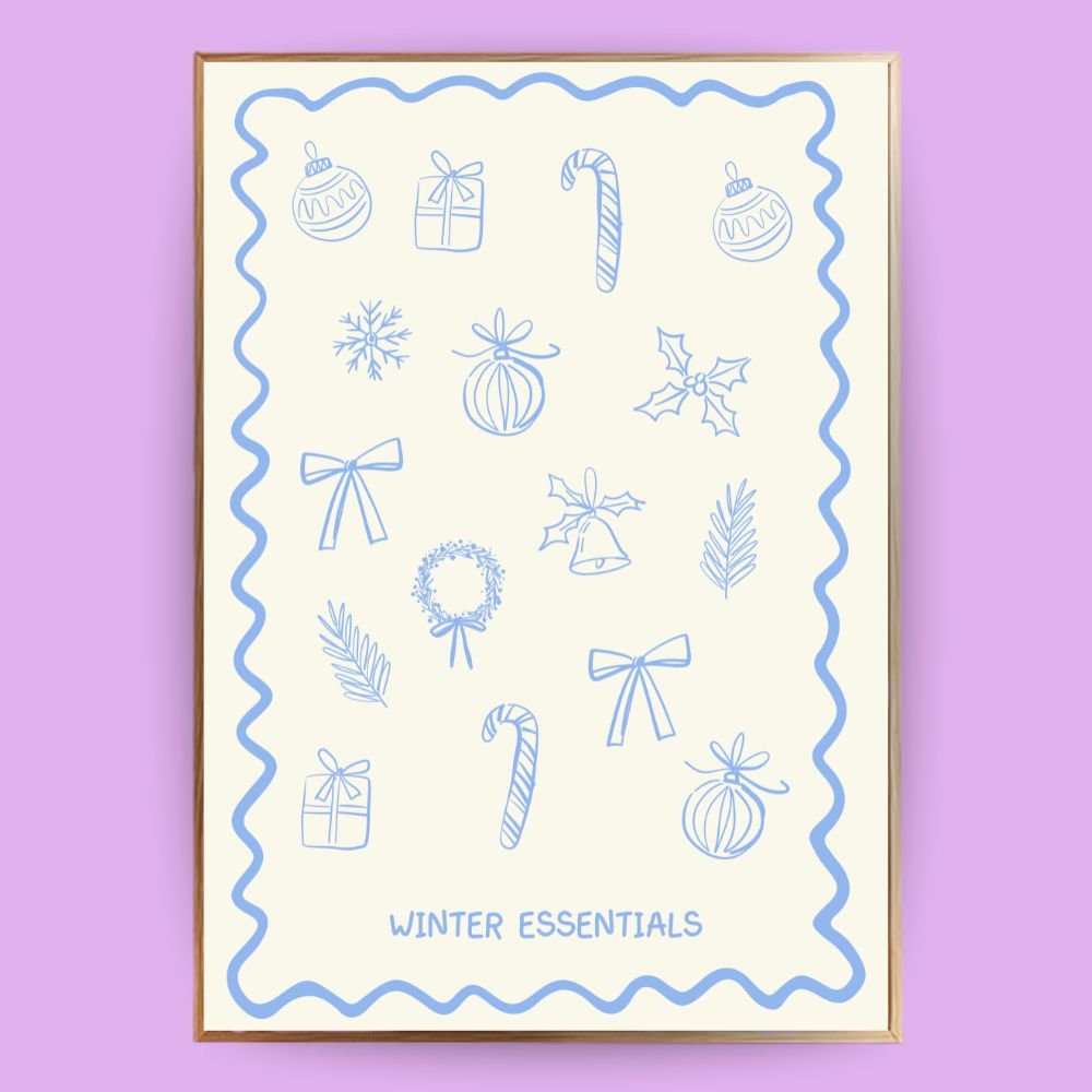 Winter Essentials Poster - 13x18 cm - LostPrint