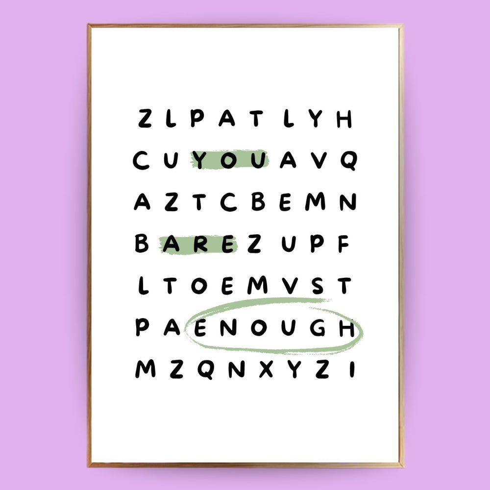 You are enough Poster - 13x18 cm - LostPrint