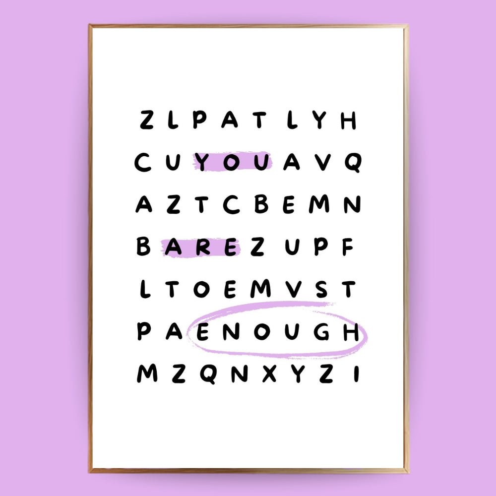 You are enough Poster - 13x18 cm - LostPrint