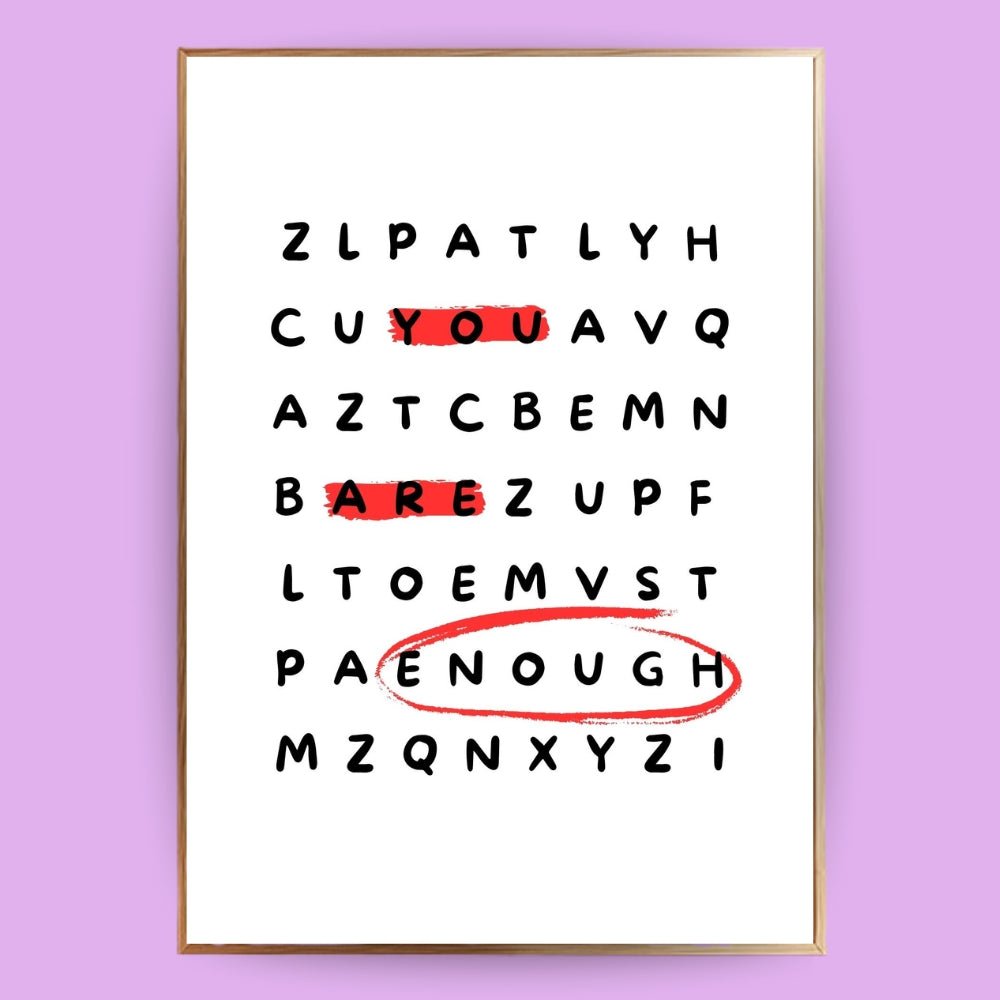 You are enough Poster - 13x18 cm - LostPrint