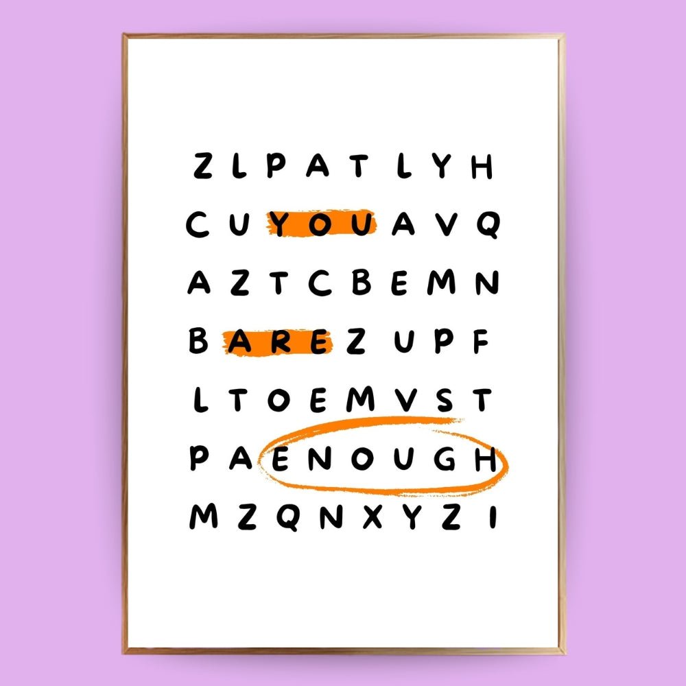 You are enough Poster - 13x18 cm - LostPrint