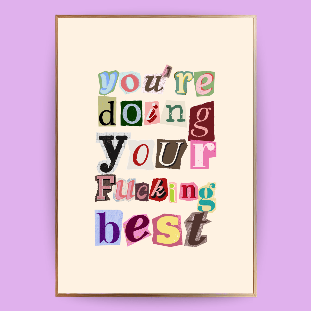 Zeitungs Quote Poster - 13x18 cm - LostPrint