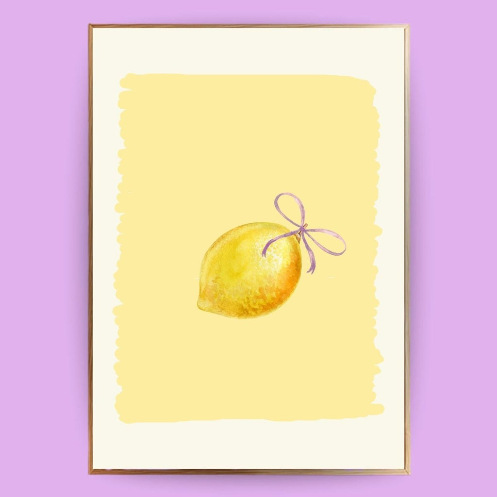 Zitronen Poster - 13x18 cm - LostPrint