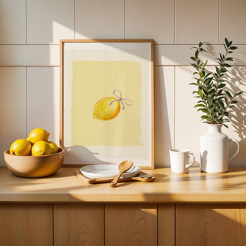 Zitronen Poster - 13x18 cm - LostPrint